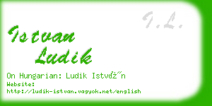 istvan ludik business card